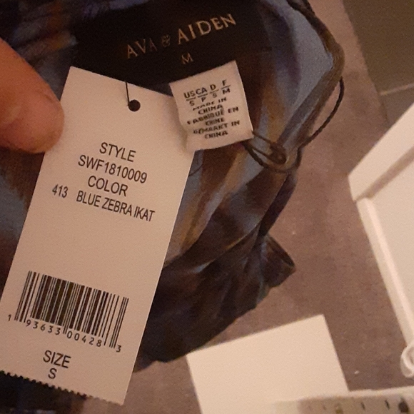 Ava Aiden blue zebra top - Picture 7 of 10